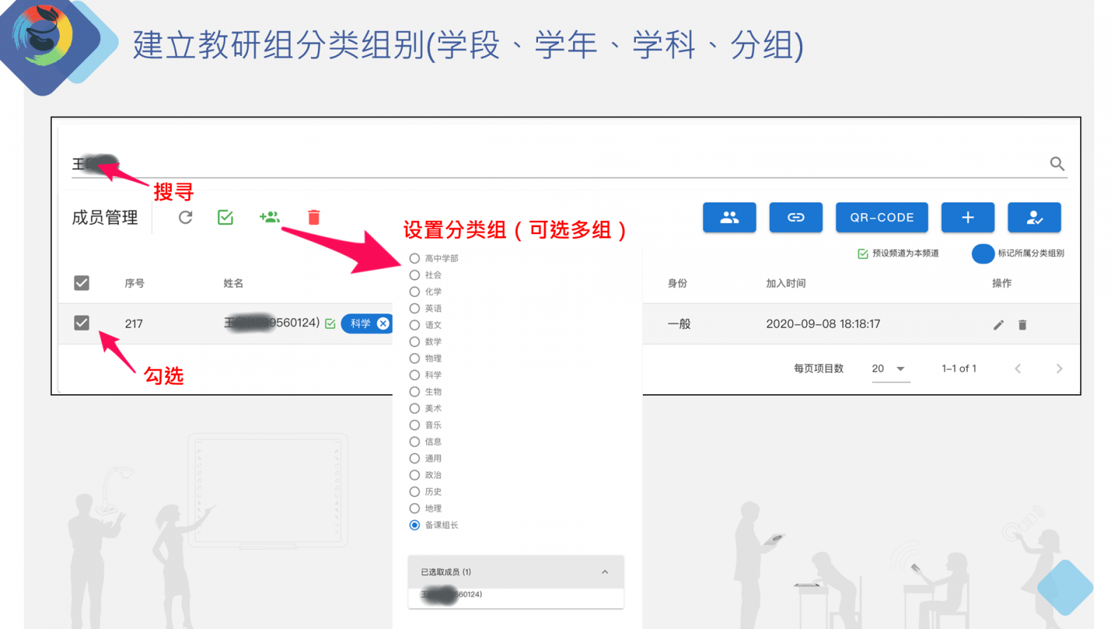 蘇格拉底平臺成員分類